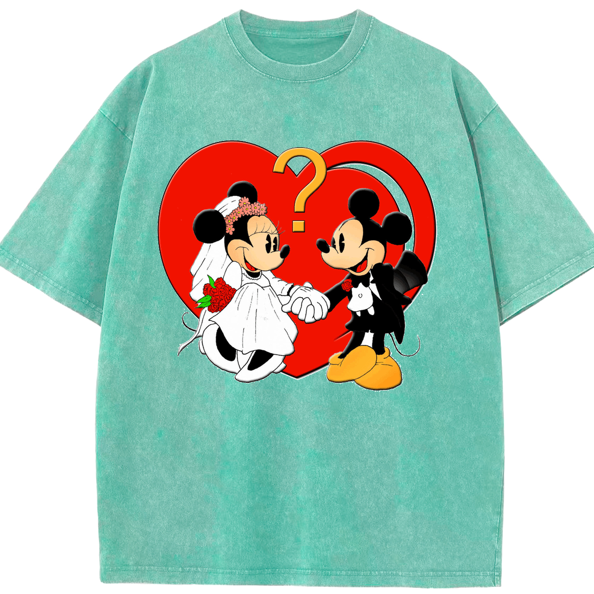 （画像用） ミッキーマウス Mickey Mouse 綿100% ヴィンテージ風 半袖Tシャツ（フロントプリント）